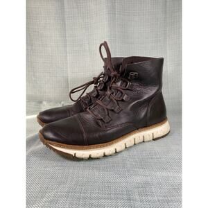 Cole Haan Zerogrand Cap Toe Boot Brown Men’s sz 9 9M Casual Shoes C23915